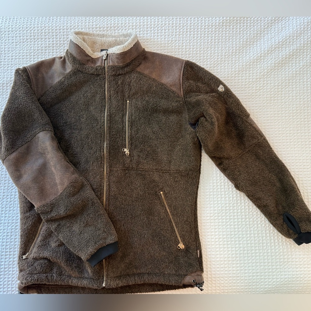 KÜHL Brown Sherpa Fuzzy Jacket - Warm! - Size Large